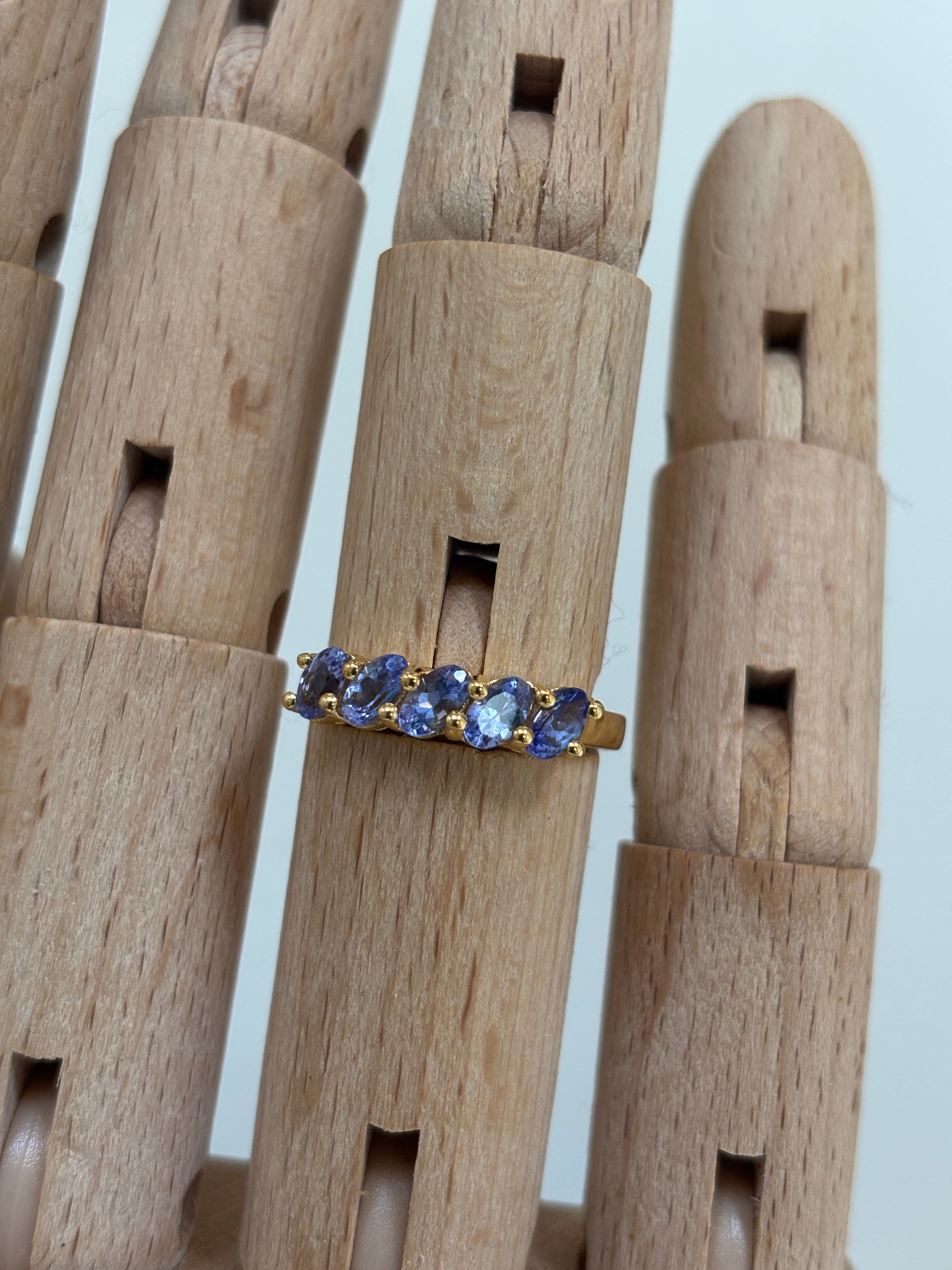 Dazzling Silver Tanzanite Ring