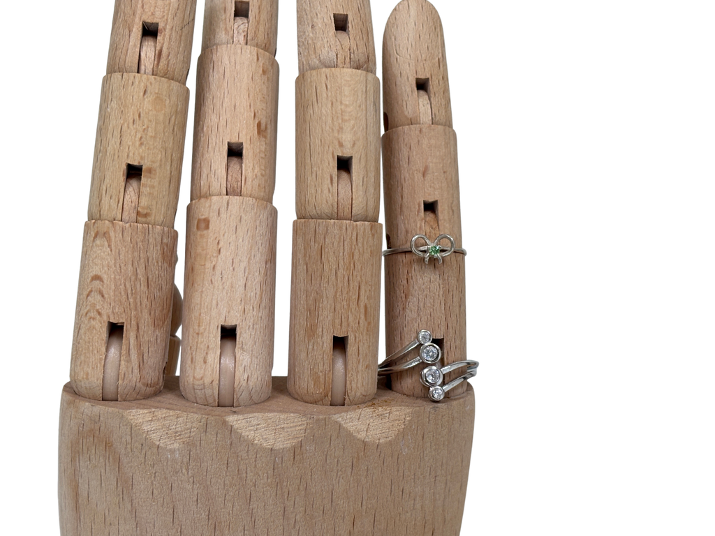 Delicate Silver Bow Ring