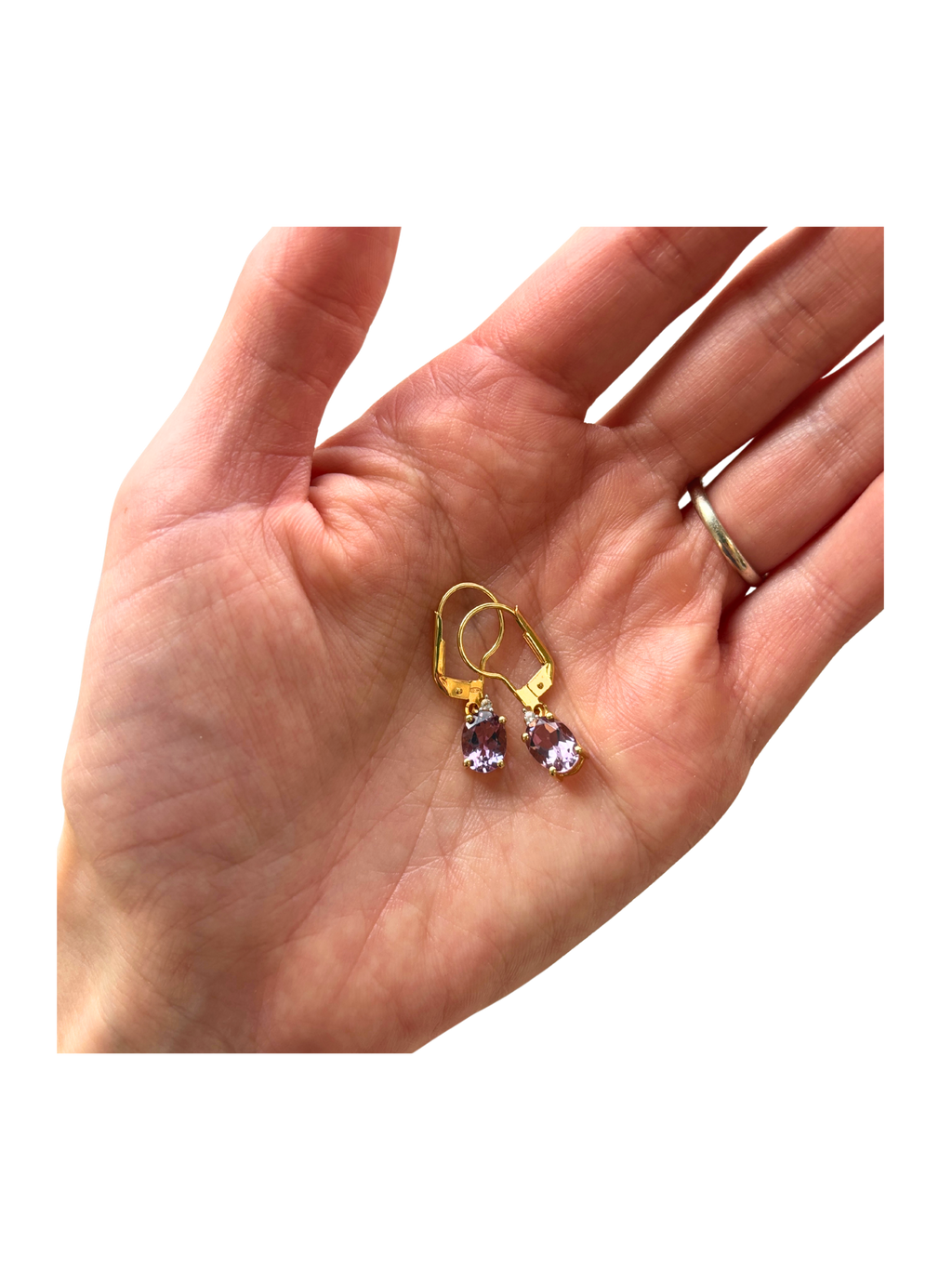 Silver Amethyst Earrings