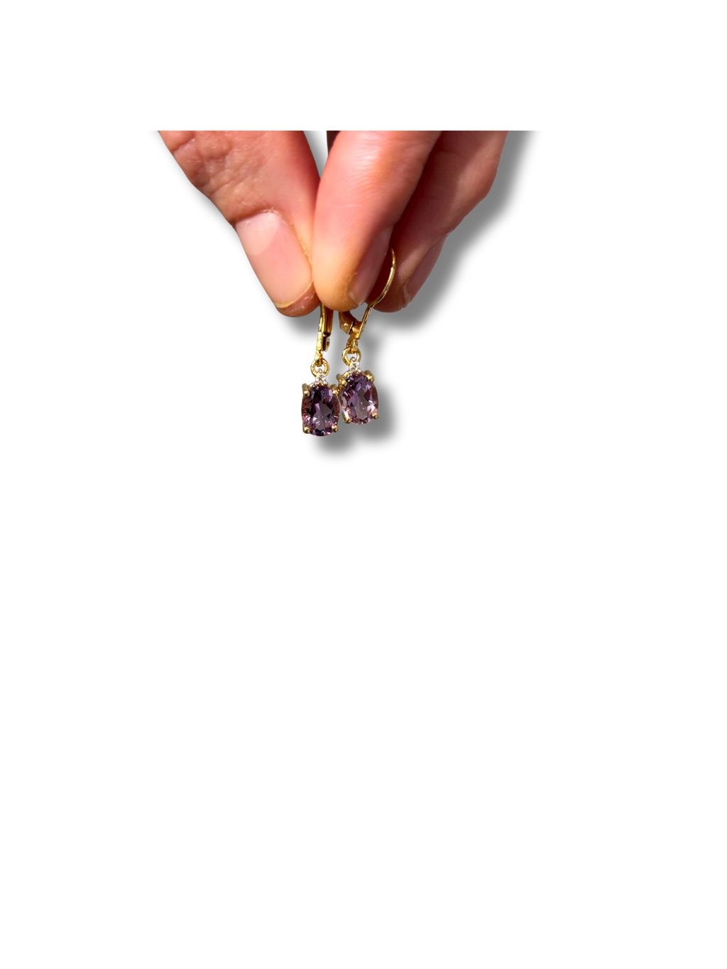 Silver Amethyst Earrings