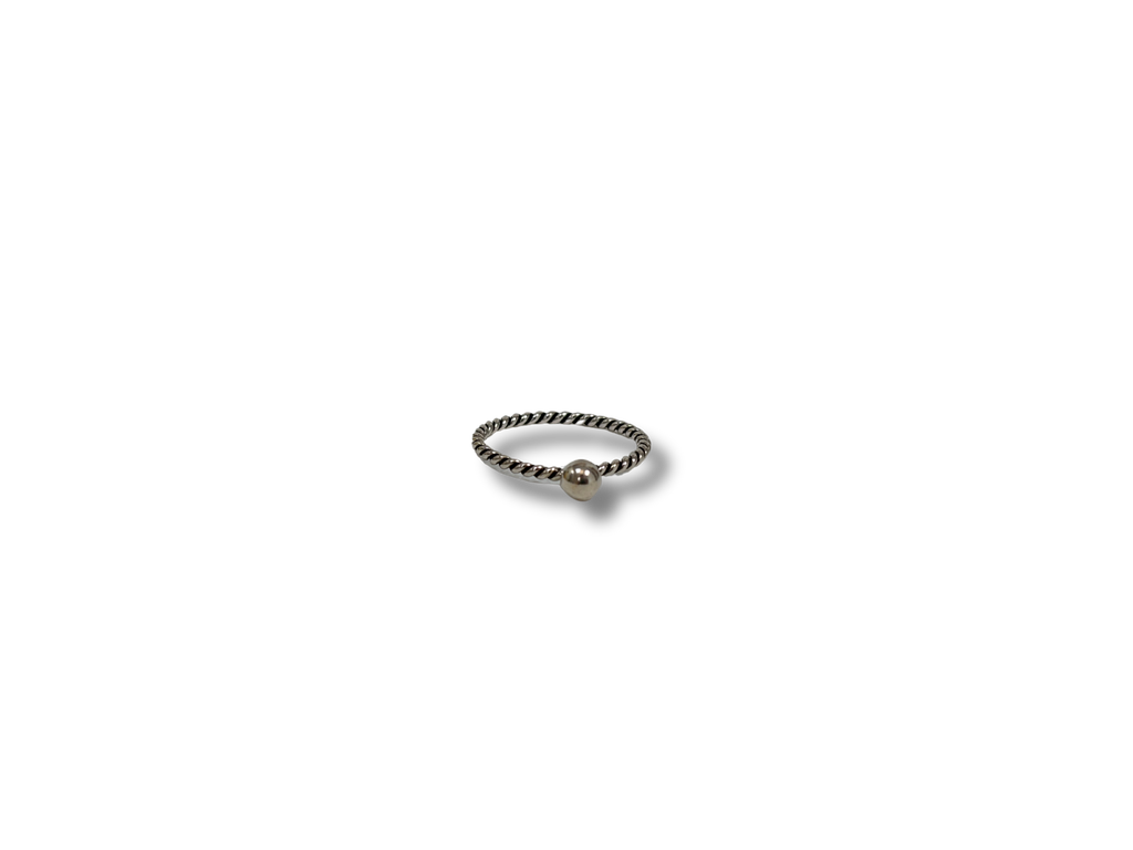 Sterling Silver Rope Ring