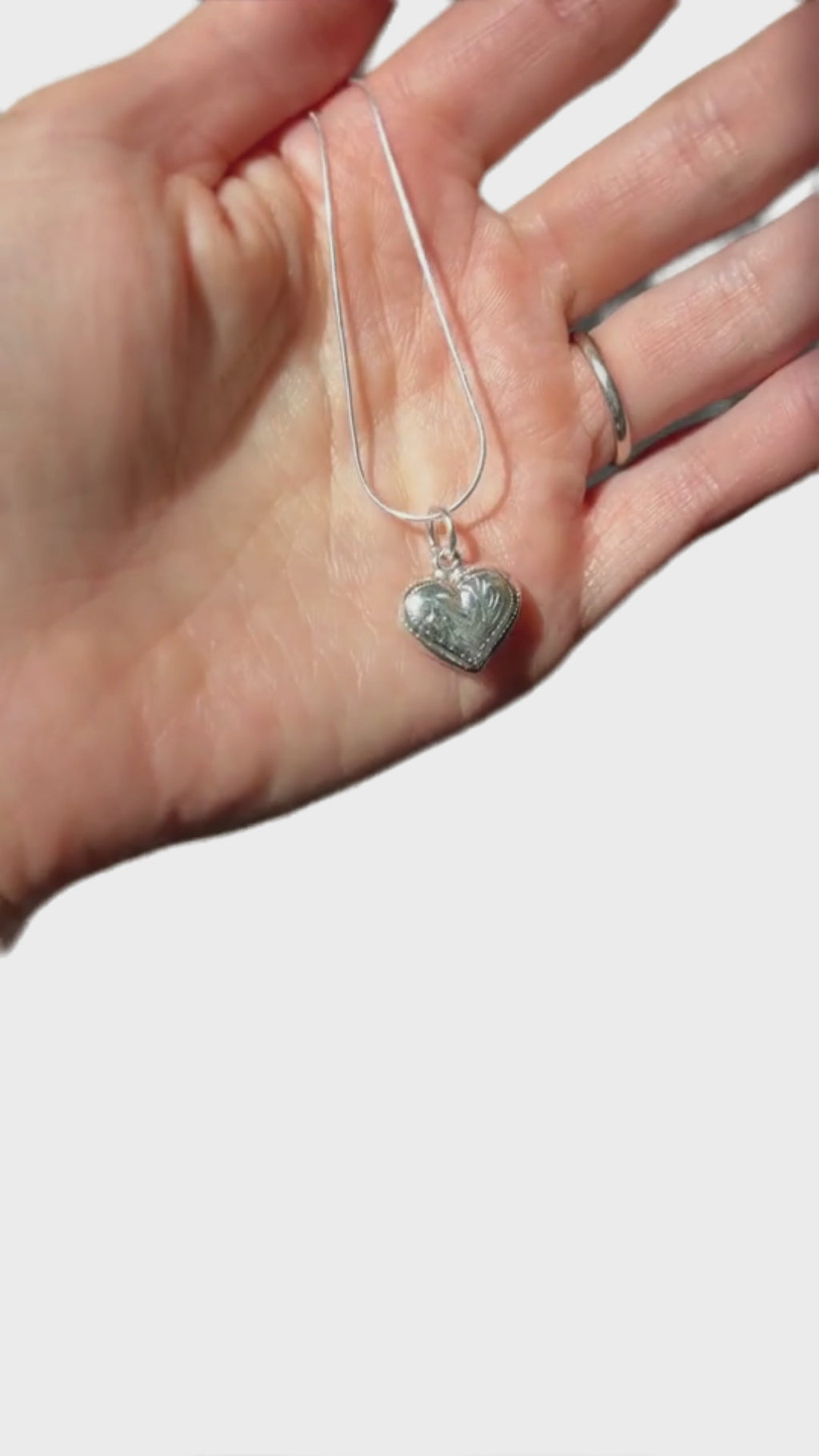 Sweet Sterling Silver Heart Locket